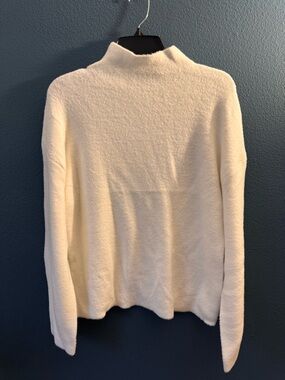Tahari Cream Cowl-Neck Pullover Sweater